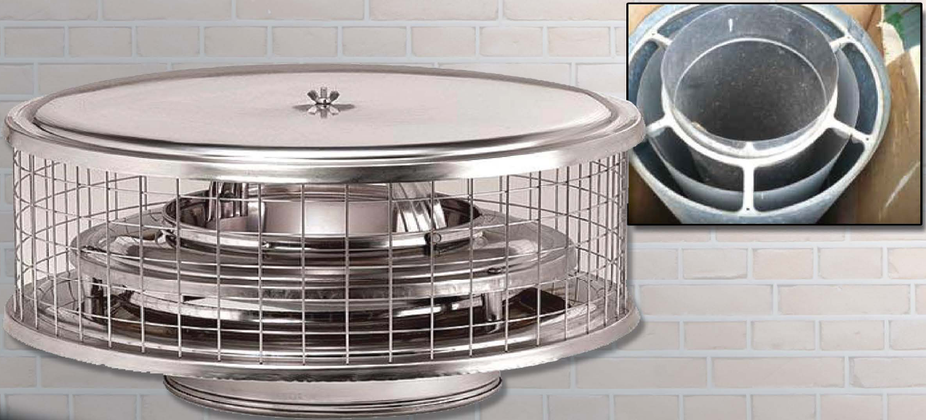 Round Chimney Cap (Air Insulated) Dr Sweep