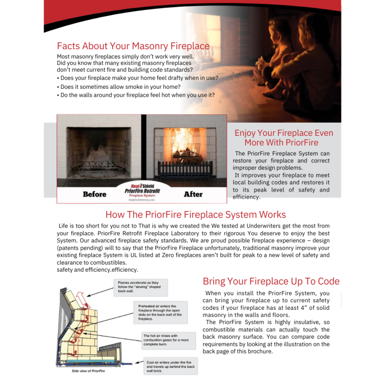 HeatShield PriotFire RetroFit Fireplace System- Dr Sweep 2